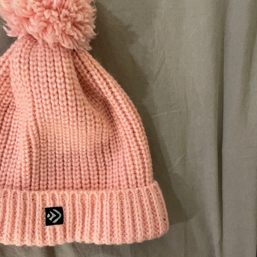2/$20 Giant Pom Pom Pink Beanie